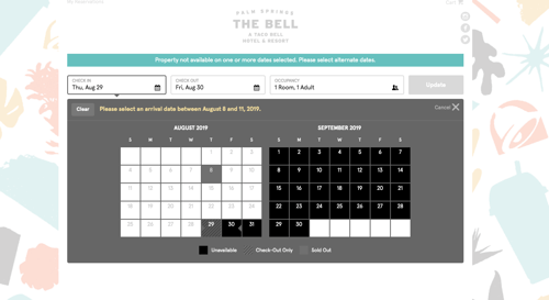 The Bell Hotel UI